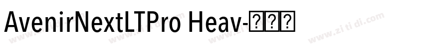 AvenirNextLTPro Heav字体转换